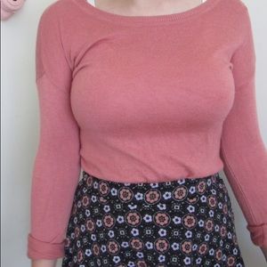 Girls pink sweater